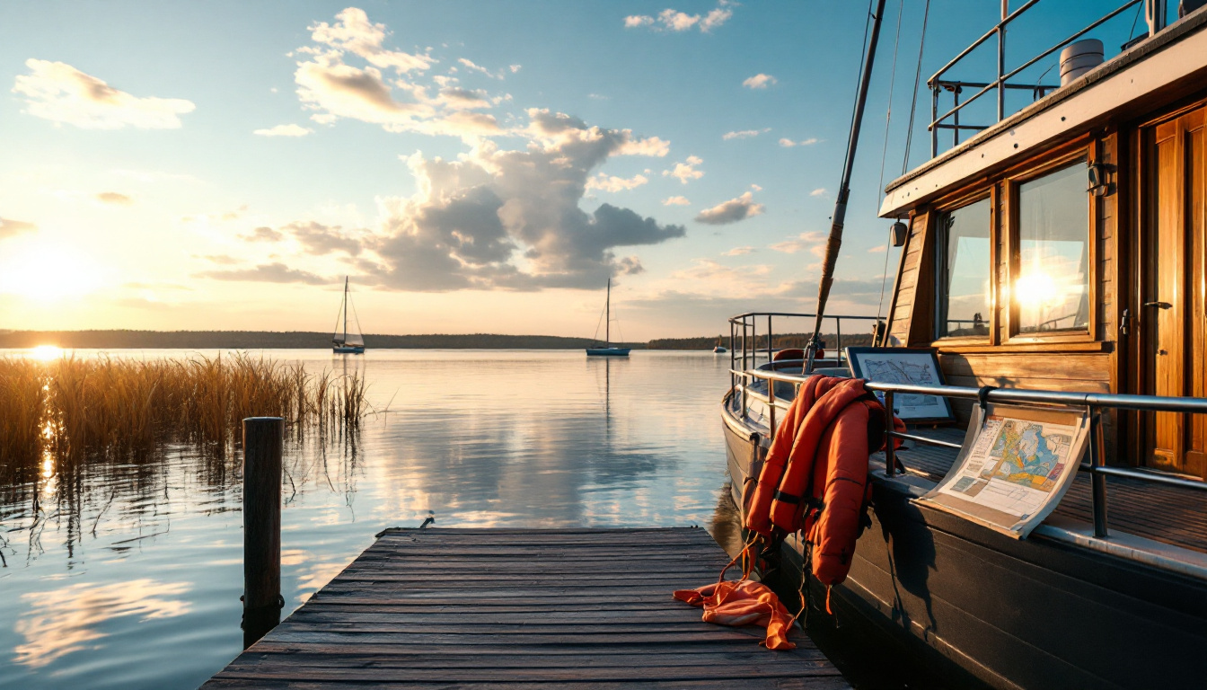 Hausboot am See für einen Masuren Urlaub mit Boot Tipps auf der polnischen Seenplatte